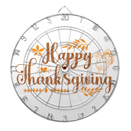 Prettig Thanksgiving Dartbord (Voorkant)
