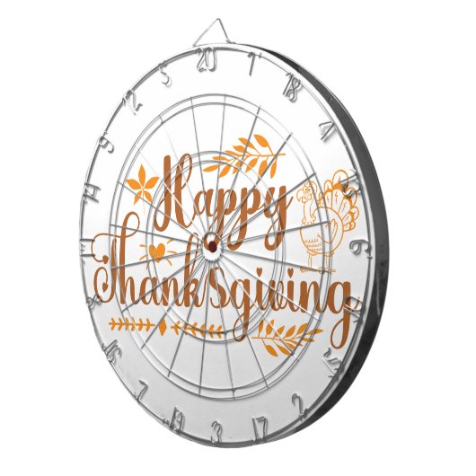 Prettig Thanksgiving Dartbord (Voorkant Rechts)