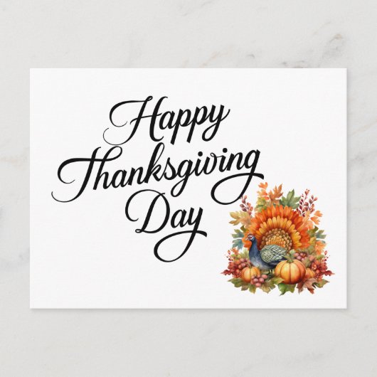 Prettig Thanksgiving Day Briefkaart (Voorkant)