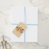 Prettig Thanksgiving Day Cadeaulabel (Met Touw)