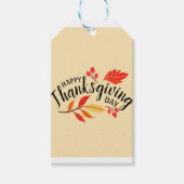 Prettig Thanksgiving Day Cadeaulabel (Voorkant)