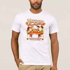 Prettig Thanksgiving Day-gezinsliefde T-shirt