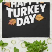 Prettig Thanksgiving Day Kerstcadeau Theedoek (Gevouwen)
