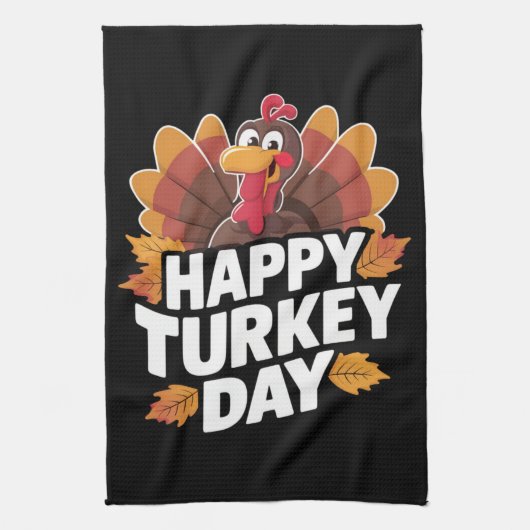 Prettig Thanksgiving Day Kerstcadeau Theedoek (Verticaal)