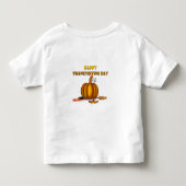 Prettig Thanksgiving Day Kinder Shirts (Achterkant)