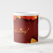 Prettig Thanksgiving, decoratief, Grote Koffiekop (Rechts)