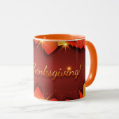 Prettig Thanksgiving, decoratief, Mok (Voorkant rechts)