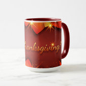 Prettig Thanksgiving, decoratief, Mok (Voorkant rechts)