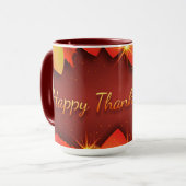 Prettig Thanksgiving, decoratief, Mok (Voorkant links)