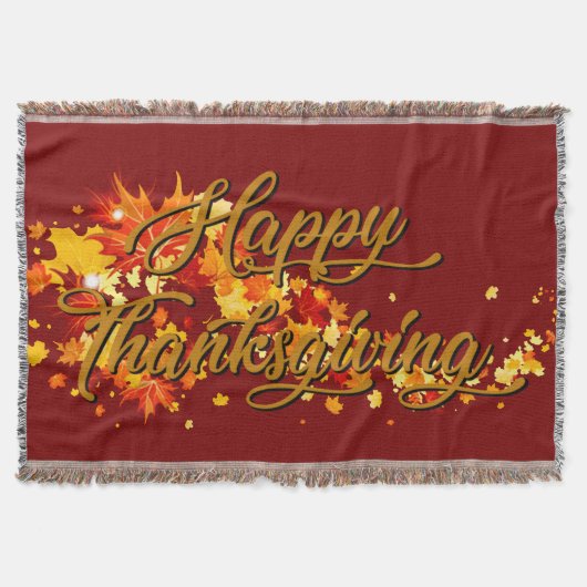 Prettig Thanksgiving Deken (Voorkant)