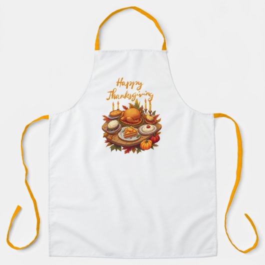 Prettig Thanksgiving-diner Schort (Voorkant)
