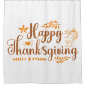 Prettig Thanksgiving Douchegordijn (Voorkant)