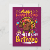 Prettig Thanksgiving En Ja Het Is Mijn Verjaardags (Voorkant)