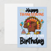 Prettig Thanksgiving En Ja Het Is Mijn Verjaardags (Voorkant / Achterkant)