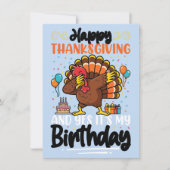 Prettig Thanksgiving En Ja Het Is Mijn Verjaardags (Voorkant)