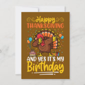Prettig Thanksgiving En Ja Het Is Mijn Verjaardags (Voorkant)