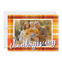 Prettig Thanksgiving Familie Foto Herfst Feest