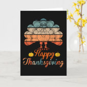 Prettig Thanksgiving Familie Kind Matching Pyjama  Kaart (Gele Bloem)