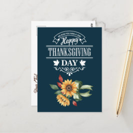 Prettig Thanksgiving feest Briefkaart