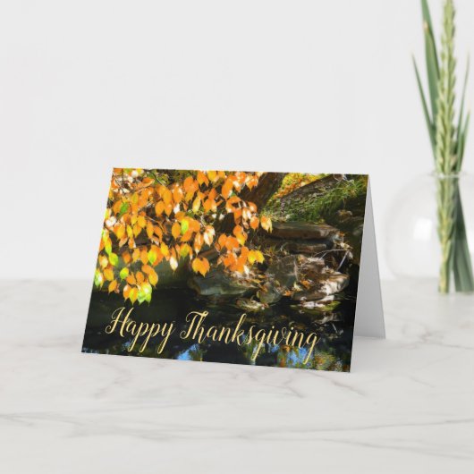 Prettig Thanksgiving Feestdagen Kaart (Voorkant)