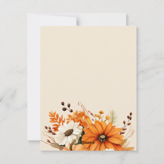 Prettig thanksgiving feestdagenkaart (Achterkant)