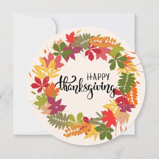 Prettig Thanksgiving Feestdagenkaart (Voorkant)