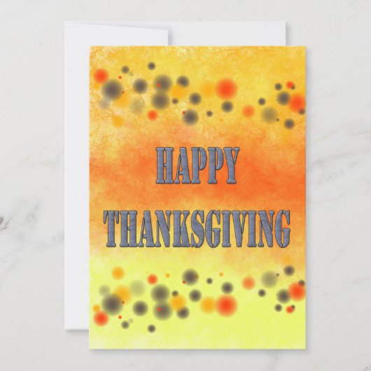 Prettig Thanksgiving Feestdagenkaart (Voorkant)