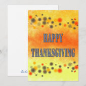 Prettig Thanksgiving Feestdagenkaart (Voorkant / Achterkant)