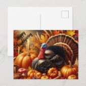 Prettig Thanksgiving Feestdagenkaart (Voorkant / Achterkant)