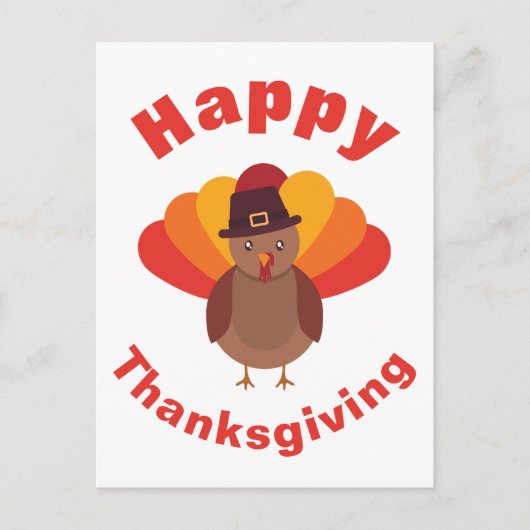 Prettig Thanksgiving Feestdagenkaart (Voorkant)