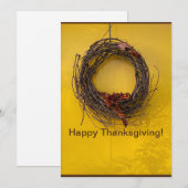 Prettig Thanksgiving! Feestdagenkaart (Voorkant / Achterkant)