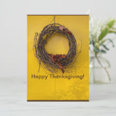 Prettig Thanksgiving! Feestdagenkaart (Staand voorkant)