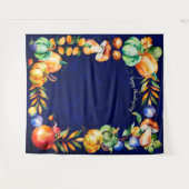 Prettig Thanksgiving  Foto Achtergrond Herfst Oogs Wandkleed (Voorkant (horizontaal))