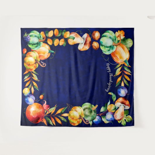 Prettig Thanksgiving Foto-achtergrond Oogst herfs Wandkleed (Voorkant (horizontaal))