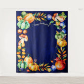 Prettig Thanksgiving Foto-achtergrond Oogst herfs Wandkleed (Voorkant)