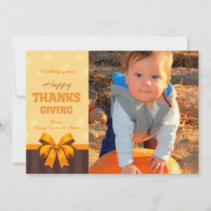 Prettig Thanksgiving Fotokaart Feestdagenkaart