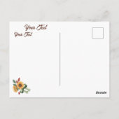 Prettig Thanksgiving, gefeliciteerd Briefkaart (Achterkant)