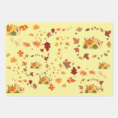Prettig Thanksgiving - Gele Thema Inpakpapier Vel (Voorkant 3)