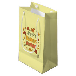 Prettig Thanksgiving - Gele Thema Klein Cadeauzakje