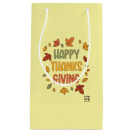 Prettig Thanksgiving - Gele Thema Klein Cadeauzakje