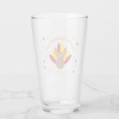 Prettig Thanksgiving Glas (Achterkant)