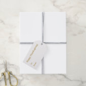 Prettig Thanksgiving goud wit naar van modern Cadeaulabel (Met Touw)
