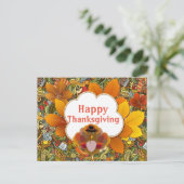 Prettig Thanksgiving Groet Briefkaart (Staand voorkant)