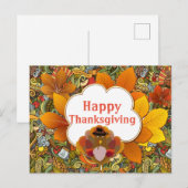 Prettig Thanksgiving Groet Briefkaart (Voorkant / Achterkant)