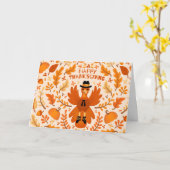 Prettig Thanksgiving Groet Kaart (Gele Bloem)