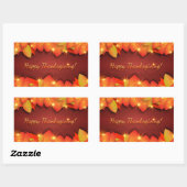 Prettig Thanksgiving Groeten Rechthoekige Sticker (Vel)