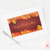 Prettig Thanksgiving Groeten Rechthoekige Sticker (Envelop)
