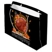 Prettig Thanksgiving Groot Cadeauzakje (Achterkant Gekanteld)