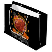 Prettig Thanksgiving Groot Cadeauzakje (Voorkant Gekanteld)