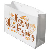Prettig Thanksgiving Groot Cadeauzakje (Achterkant Gekanteld)